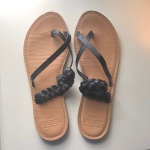Leather Hollister sandals women’s US 9